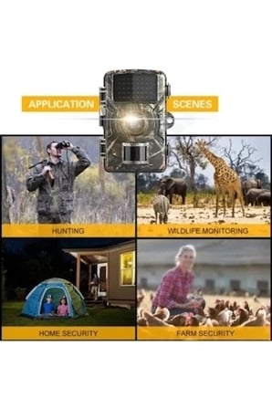 Hediye Fotokapan Kamera 12mp 1080p Doğa Ve Outdoor Gece Görüşlü Kamera Su Geçirmez