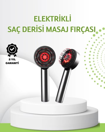 Hediye Şarjlı Saç Derisi Masaj Cihazı Kırmızı Işık Ve 3d Tarak Dişli