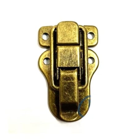 Hediye Sandık, Kutu Klipsi, Ön Kilidi - 48x30mm, Antik, 1 Adet