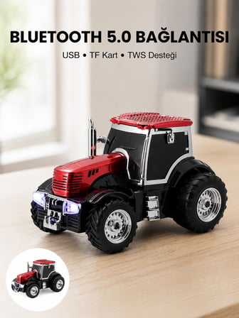 Hediye Led Işıklı Kablosuz Bluetooth Hoparlör Güçlü Ses Çıkışı