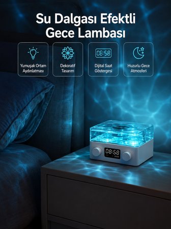 Hediye Stereo Sesli Gece Lambalı Bluetooth Hoparlör – Şık Vintage Tasarım