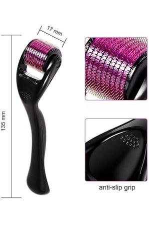Hediye 540 Iğneli Derma Roller 1mm Titanyum Uçlu Saç Kaş Serum Kullanımına Uygun