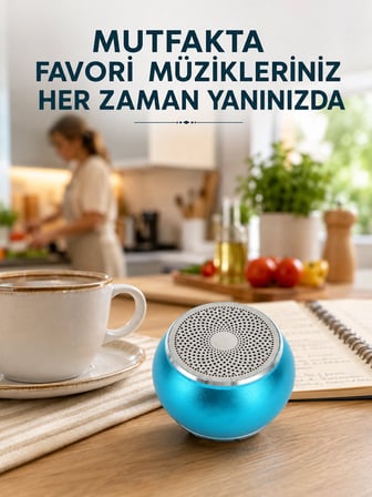 Hediye Kablosuz Bluetooth Hoparlör | 2-3 Saat Kesintisiz Müzik Keyfi Yeni Nesil