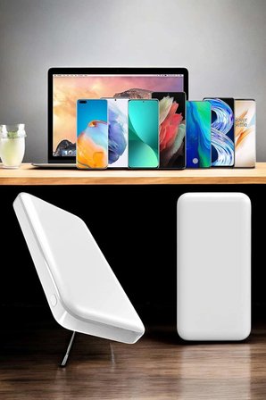 Hediye 5000 Mah İos Uyumlu Magsafe Kablosuz Şarj Hızlı Şarj Desteği