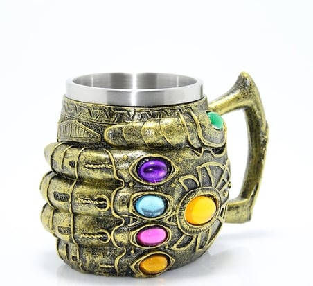 Hediye Paslanmaz Çelik Thanos Eli Kupa Bardak  Alk1013