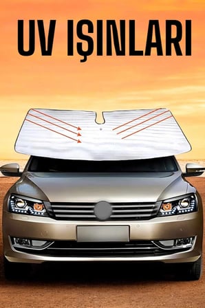 Hediye Oto Güneşlik Tüm Araç Tiplerine Uygun Isı Önleyici