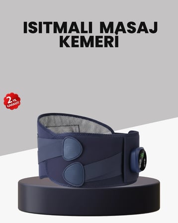 Hediye Titreşimli Masajlı Bel Kemeri Isıtmalı Destekli
