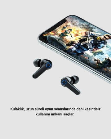 Hediye Powerbank’lı M19 Bluetooth Kulaklık – Oyun İçin Düşük Gecikme, Uzun Kullanım Ve Şarj Desteği