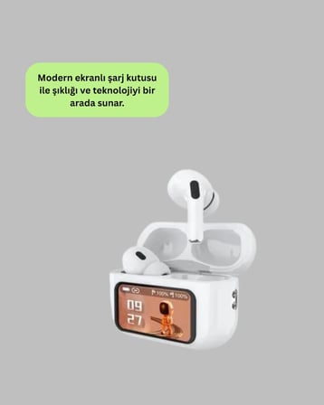Hediye Akıllı Sensörlü Su Geçirmez Bluetooth Kulaklık Güçlü Batarya Ve Bass