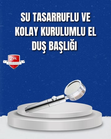 Hediye Şelale Sisi Ve Masaj Özellikli Banyo Duş Başlığı