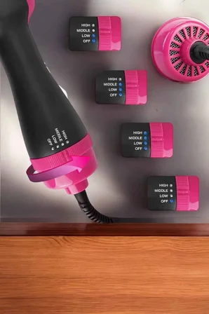 Hediye 220°c’ye Kadar Isınan, Hacim Ve Yıpranma Karşıtı Profesyonel Fön Tarağı