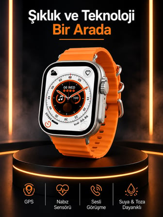 Hediye Akıllı Saat Android Ve İos Uyumlu 49 Mm Nfc Özelliği Gps Takibi Yeni Nesil