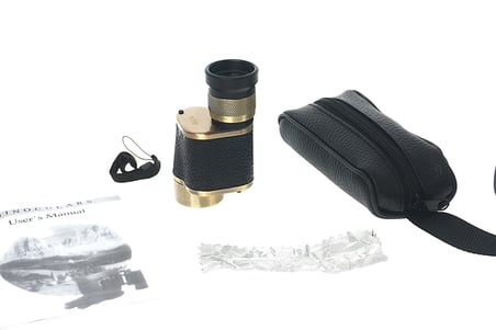 Hediye 6x24  Baıgısh, Askeri Tarzi Pirinç Ve Deri Kaplamalı, Deri Çantalı Monocular Dürbün Sarı