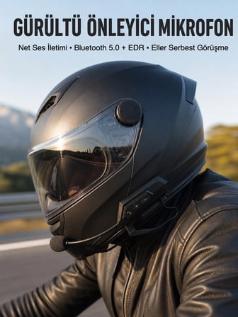 Hediye Yeni Nesil Dinleme Ve Konuşma Özellikli Intercom Kask Kulaklığı 5.0 Bluetooth