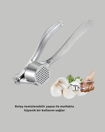 Hediye Mutfak Sarımsak Ezici Kaymaz Saplı Güçlü Mekanizma