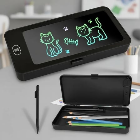 Hediye Lcd Dokunmatik Ekranlı Kalemlik Siyah Renk