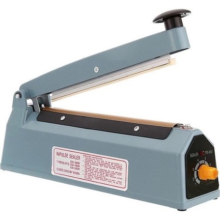 Hediye Fs-200 Metal Gövdeli Kullanımı Kolay Poşet Ağzı Kapama Yapıştırma Makinası (20cm) Impulse