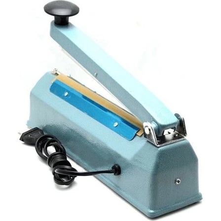 Hediye Fs-200 Metal Gövdeli Kullanımı Kolay Poşet Ağzı Kapama Yapıştırma Makinası (20cm) Impulse