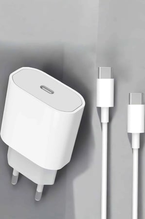 Hediye Güç Adaptörü Ve Kablosu Şarj Aleti 15/15 Pro Max Uyumlu Hızlı Şarj