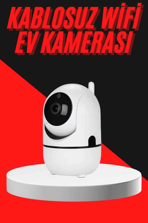 Hediye Baby Kamera Kablosuz 720p Beyaz 360 Derece Wifi Kamera Full Hd 1080p
