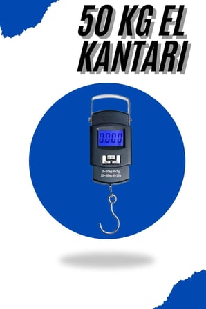 Hediye El Kantarı Dijital El Terazisi 50 Kg Kapasiteli Lcd Ekranlı