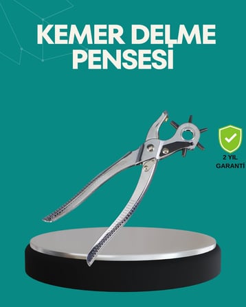 Hediye Deri Delme Pensesi 6 Uçlu Ayarlanabilir Kemer Delme Aleti Profesyonel Kullanım