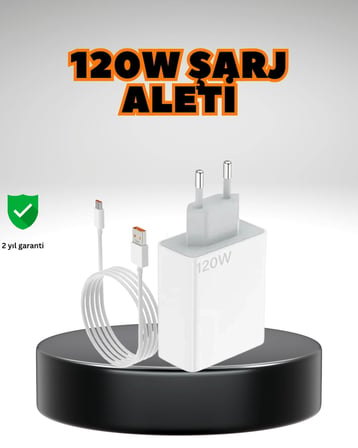 Hediye 120 Watt Ultra Hızlı Şarj Seti Realme 7 8 9 Pro Uyumlu