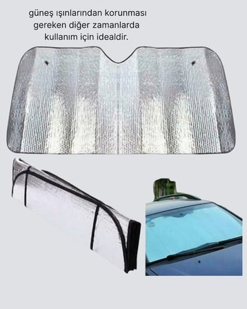 Hediye Araba Güneşliği Alüminyum Yansıtıcı Yüzeyle Etkili Isı Koruması