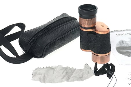 Hediye 6x24  Baıgısh, Askeri Tarzi Pirinç Ve Deri Kaplamalı, Deri Çantalı Monocular Dürbün Princ