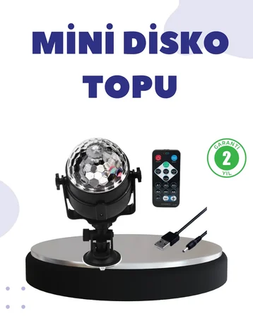 Hediye Ses Duyarlı Mini Disko Küre Lamba