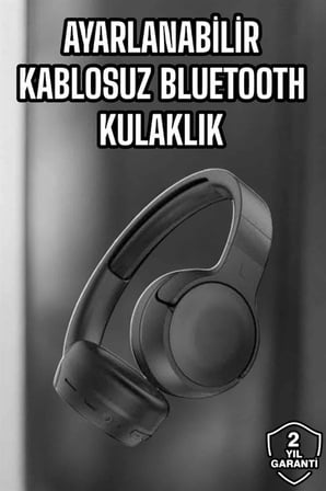 Hediye Kulak Üstü Kablosuz Bluetooth Kulaklık Gürültü Önleyici Uzun Şarj Süreli