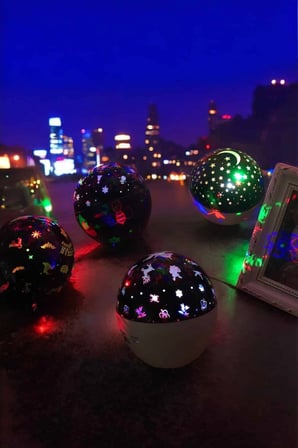 Hediye Gökyüzü Temalı Bluetooth Ve Hoparlörlü Şarjlı Çocuk Gece Lambası