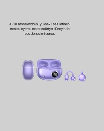 Hediye Yxg10 Klipsli Açık Kulaklık – Spor İçin Uygun, Aptx Ses, Ergonomik Yapı