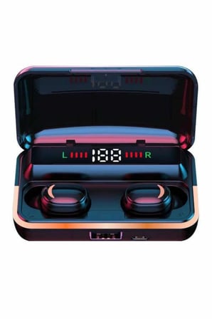 Hediye Bluetooth Kulaklık Dijital Şarj Göstergeli Powerbankli Bass Özellikli Kablosuz Kulakiçi 5.1 Mikrofonlu