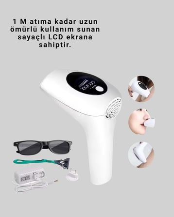 Hediye Hasuba Hs-262 Ipl Epilasyon Cihazı Lcd Ekranlı 1m Flaş