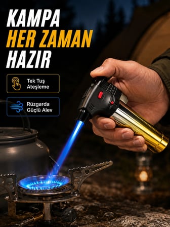 Hediye Profesyonel Jet Alev Pürmüz Çakmak Emniyet Kilitli Yeniden Doldurulabilir