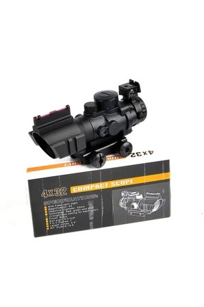 Hediye Spıke 4x32 Kırmızı Işıklı  Dürbünü 4x32