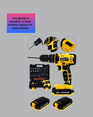 Hediye Hafif Ve Ergonomik 12v Kablosuz Matkap | Hızlı Şarj Ve Uzun Pil Ömrü