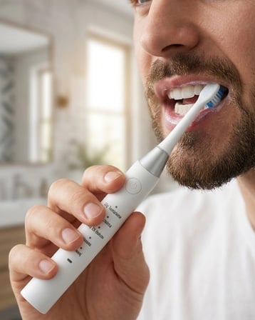 Hediye Sonic Diş Fırçası Derin Temizlik 21000 Titreşim Ve 5 Farklı Mod