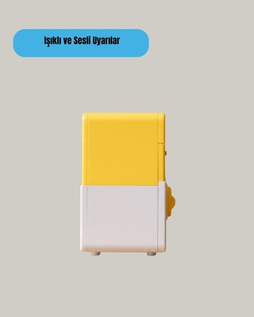 Hediye Çocuklar İçin Sarı Elektronik Şifreli Para Biriktirme Kumbarası