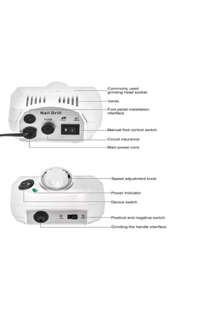 Hediye Elektrikli Profesyonel Freze Tırnak Törpü Manikür Pedikür Makinesi Nail 85w 35000 Rpm