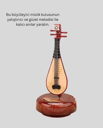Hediye Enstrüman Şeklinde Müzik Kutusu Lüt Tasarım Melodious Music