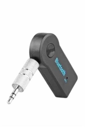 Hediye Tüm Cihazlara Uyumlu Bluetooth Aux Araç Kiti Siyah