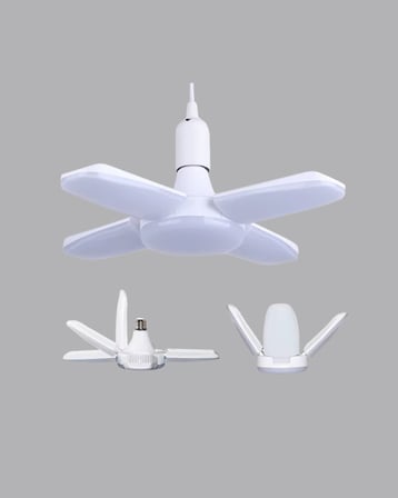 Hediye Katlanabilir 4 Kollu Led Ampül 60 Watt 6000 Lumen Beyaz Işık