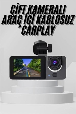 Hediye Yol Kayıt Araç Kamerası Hd Dvr 3 Kameralı 2.0in Ekranlı Ön İç Arka