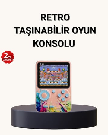Hediye 500 Klasik Oyunlu Retro Oyun Konsolu Taşınabilir Ve Tv Bağlantılı