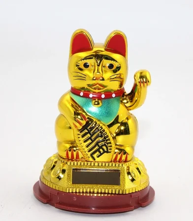 Hediye Güneş Enerjili Pati Salayan Şans Kedisi ( Maneki Neko ) Alk2931