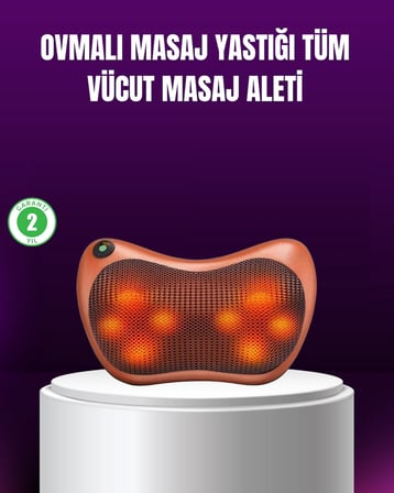 Hediye Ergonomik Derin Yoğurmalı Boyun Bel Sırt Masaj Cihazı Priz Çakmak Girişli