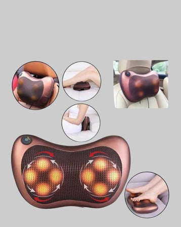 Hediye Ergonomik Derin Yoğurmalı Boyun Bel Sırt Masaj Cihazı Priz Çakmak Girişli