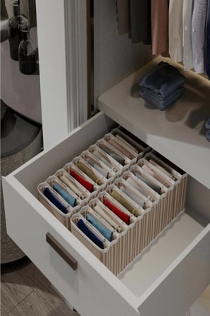 Hediye 11 Bölmeli Dolap Ve Çekmece Içi Düzenleyici Akordiyon Organizer M-00500 (6 Adet)